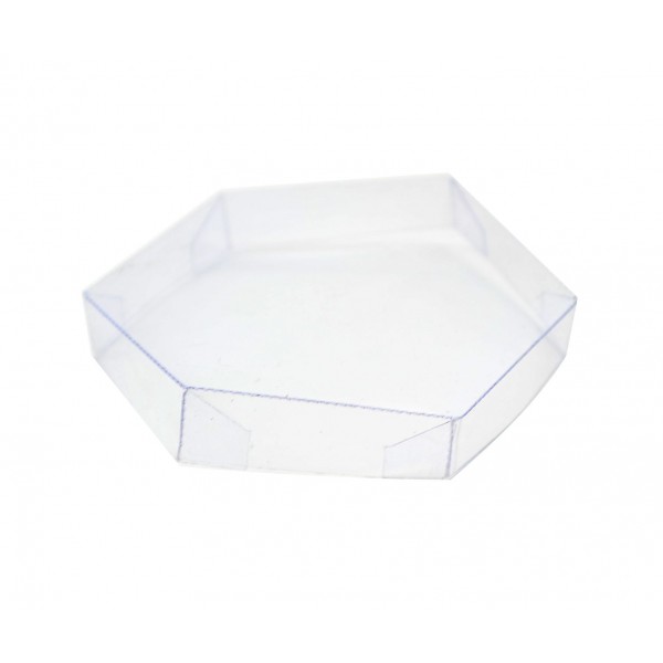 Ref 064 Kraft - Caixa Sextavada - 4,5x3 cm