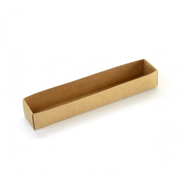 Ref 101 Kraft - Caixa c/ tampa transparente - 20x3,5x3 cm