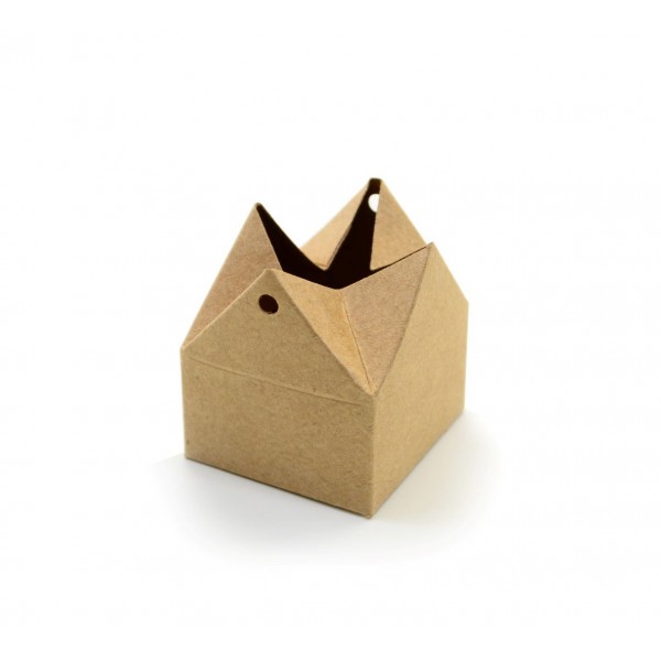 Ref 090 Kraft - Caixinha Envoltório - 5x5x3 cm