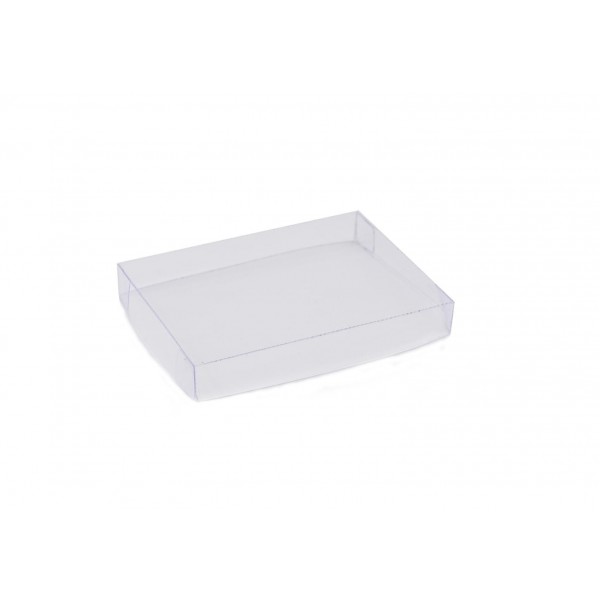 Ref 040 Branca - Caixa c/ tampa transparente - 9,5x7x3 cm