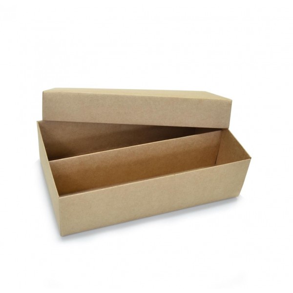 Ref 123 Kraft - Caixa p/ Garrafa e Taça - 22x12,5x6,5 cm