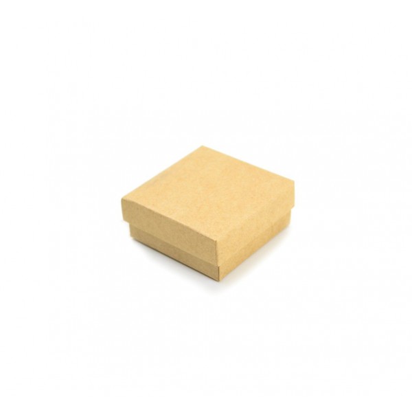Ref 099 Kraft - Caixa c/ Tampa Papel - 6x6x2,5 cm