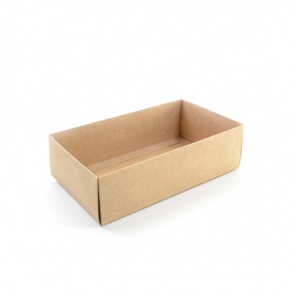 Ref 123 Kraft - Caixa c/ visor transparente - 22x12,5x6,5 cm