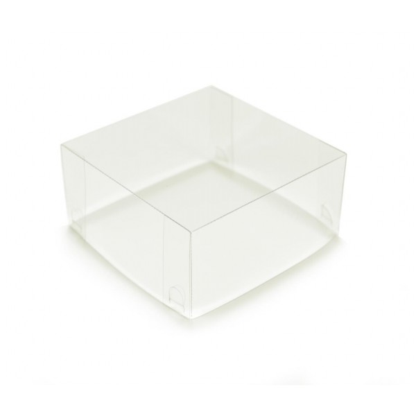 Ref 133 Branca - Caixa p/ 4 Brigadeiro Gourmet Nº4  c/ tampa ALTA - 9x9x5,2 cm