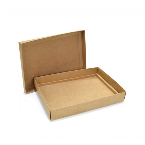 Ref 049 Kraft - Caixa p/ 24 Brigadeiro Gourmet Pelotines - c/ tampa papel - 25x17x4 cm