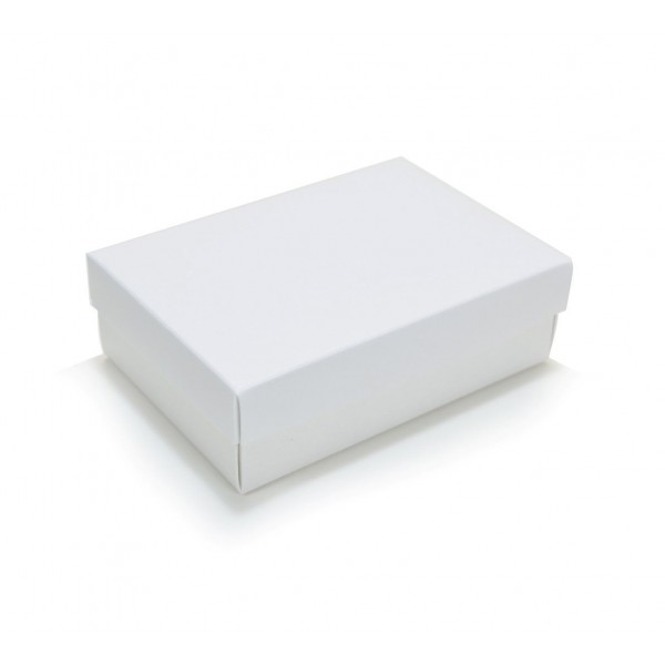 Ref 019 Branca - Caixa c/ tampa papel - 13x9x4 cm