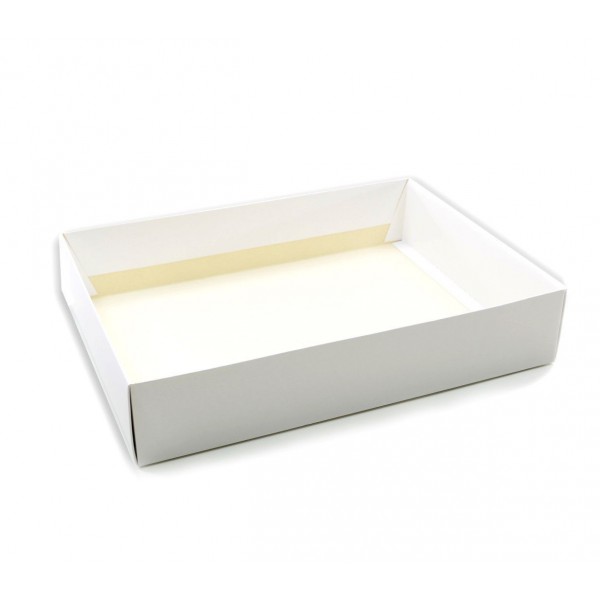 Ref 089 Branca - Caixa c/ visor na tampa - 40x29x8 cm