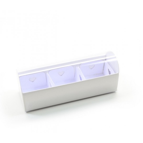 Ref 130 Branca - Gaveta 5 Macarons / 3 Brigadeiro Gourmet - 12x4x4,4 cm