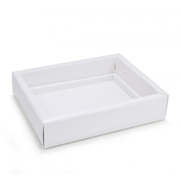 Ref 141 Branca - Caixa Gaveta p/ 12 Brigadeiro Gourmet Pelotines - 17x13x4 cm