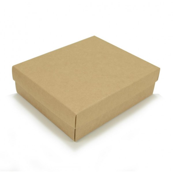 Ref 025 Kraft - Caixa p/ Garrafa e Brigadeiros - 22x18,5x6,5 cm