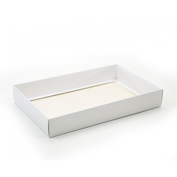 Ref 088 Branca - Caixa c/ tampa papel - 37x23x5,5 cm
