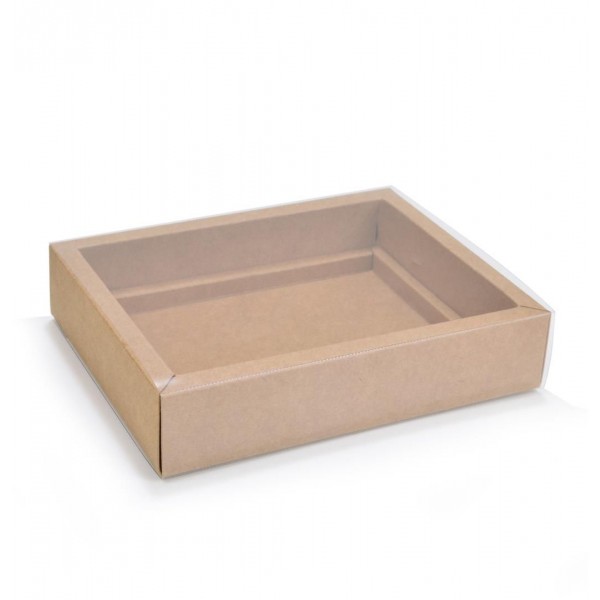 Ref 141 Kraft - Caixa Gaveta p/ 12 Brigadeiro Gourmet Pelotines - 17x13x4 cm