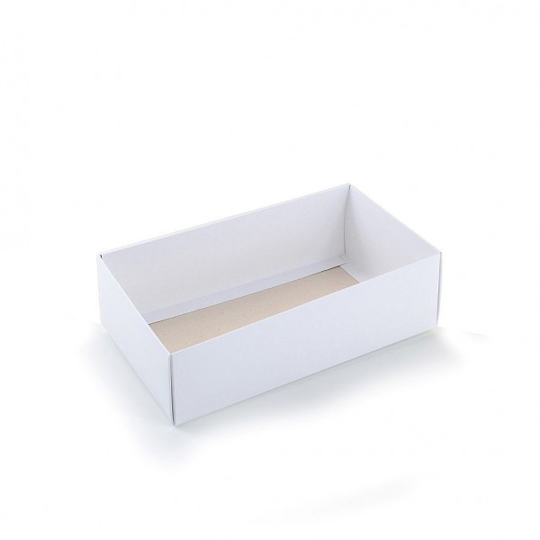 Ref 123 Branca - Caixa p/ Garrafa e Taça c/ visor - 22x12,5x6,5 cm