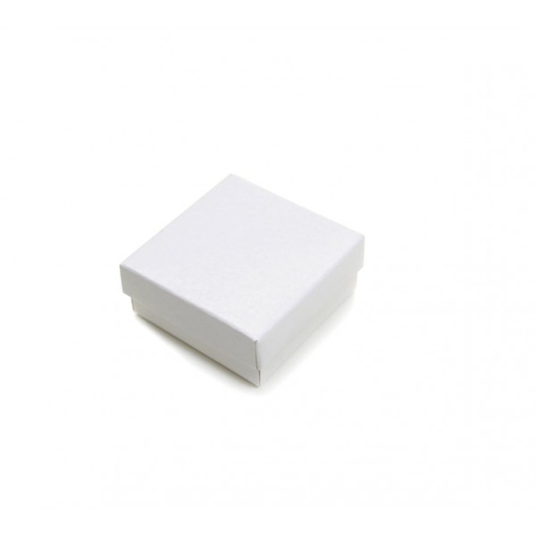 Ref 099 Branca - Caixa c/ Tampa Papel - 6x6x2,5 cm
