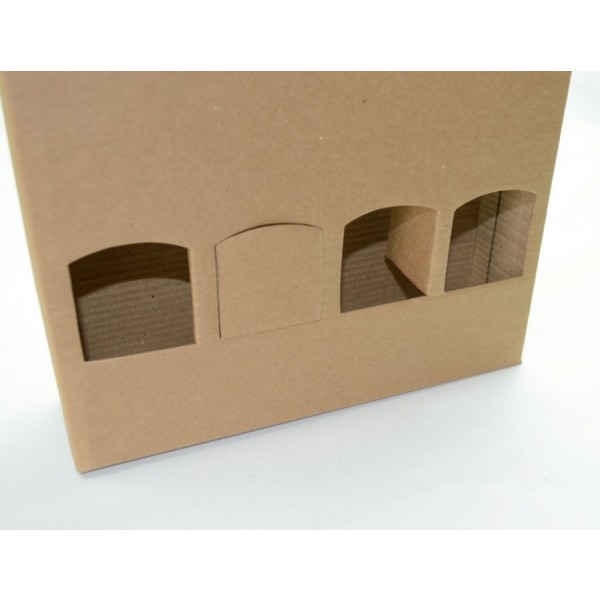 Ref. 304 Kraft Maleta 4 Garrafas 300ml - 25,5x6,5x24,5 cm