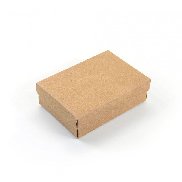 Ref 019 Kraft - Caixa c/ tampa papel - 13x9x4 cm