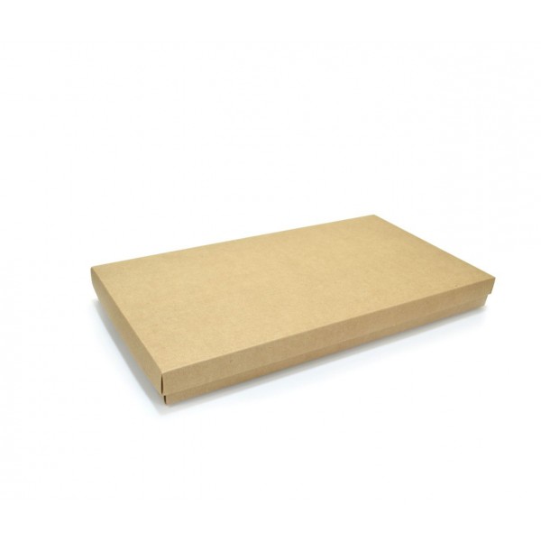Ref 132 Kraft - Caixa p/ 50 Brigadeiro Gourmet Pelotines - c/ tampa papel - 43x23x4 cm