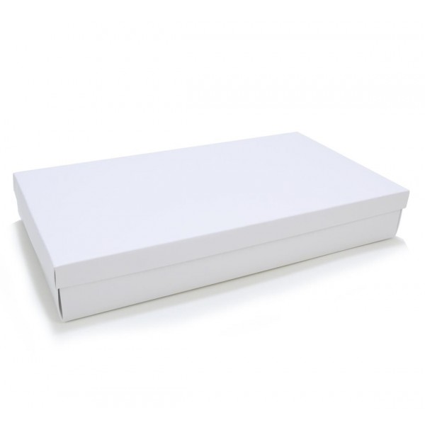 Ref 132 Branca Alta - Caixa c/ tampa papel - 43x23x6,5 cm