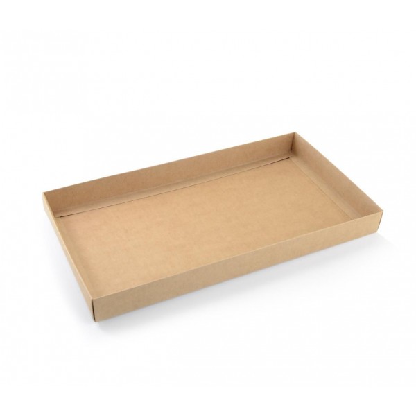 Ref 132 Kraft - Caixa p/ 50 Brigadeiro Gourmet Nº4 - c/ tampa papel - 43x23x4 cm