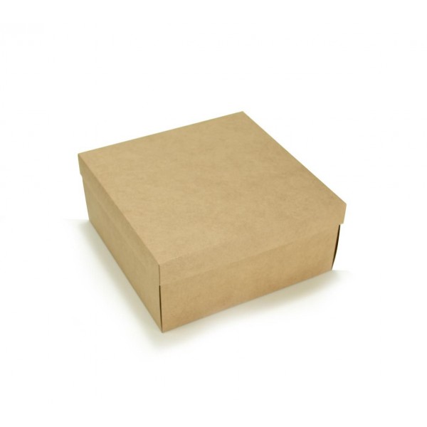 Ref 149 Kraft - Caixa Torta / Bolo - 27x27x12 cm