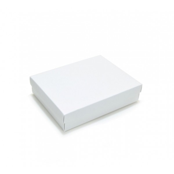 Ref 043 Branca - Caixa p/ 12 Brigadeiro Gourmet Pelotines - c/ tampa papel - 17x13x4 cm