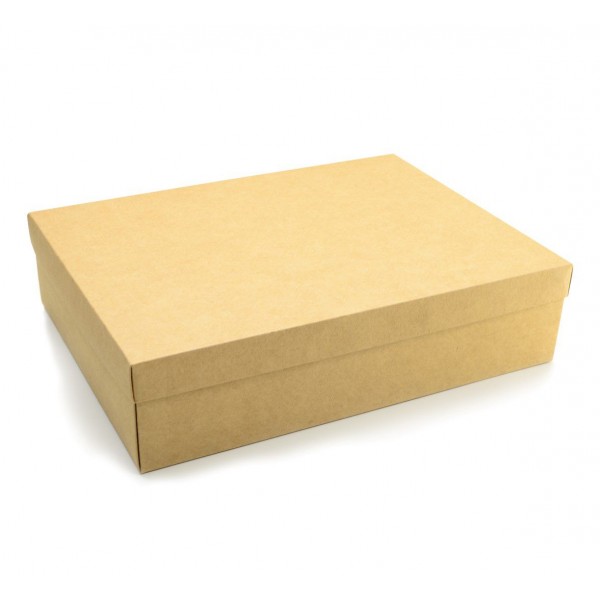 Ref 092 Kraft - Caixa c/ tampa papel - 48x36x12 cm