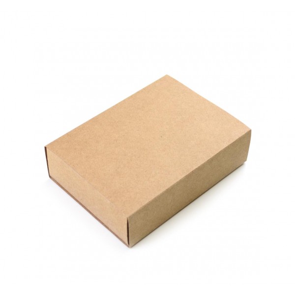 Ref 139 Kraft - Caixa Gaveta p/ 6 Brig. Gourmet Nº4 - Tampa Papel - 13x9x4 cm