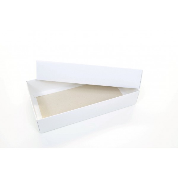 Ref 005 Branca - Caixa c/ tampa papel - 25x13x5 cm