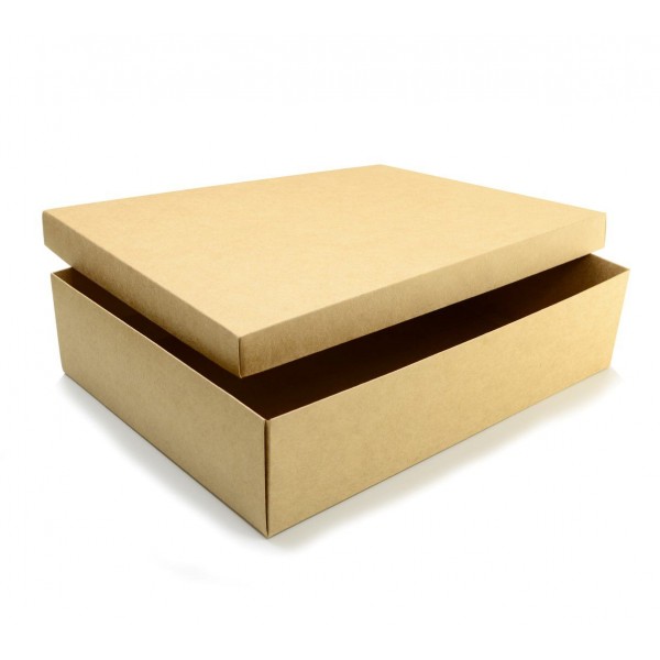Ref 092 Kraft - Caixa c/ tampa papel - 48x36x12 cm