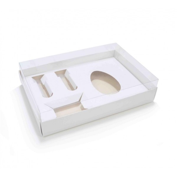 Ref 078 Branca - Caixa Kit Mini Confeiteiro Ovo 150 ou 250 gramas - 25x17x5,2 cm