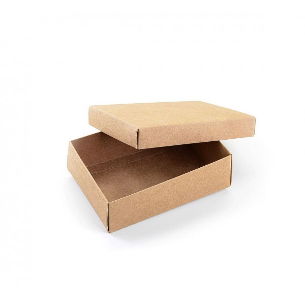 Ref 019 Kraft - Caixa c/ tampa papel - 13x9x4 cm