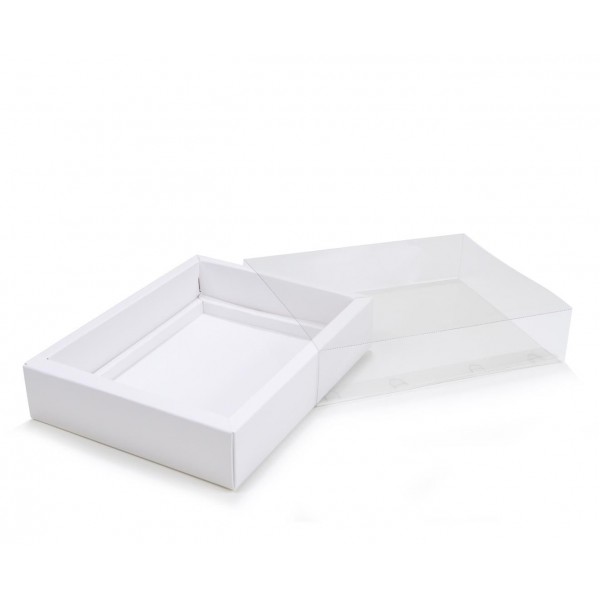 Ref 141 Branca - Caixa Gaveta p/ 12 Brigadeiro Gourmet Pelotines - 17x13x4 cm