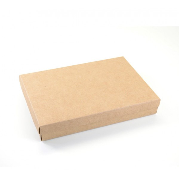 Ref 049 Kraft - Caixa c/ tampa papel - 25x17x4 cm