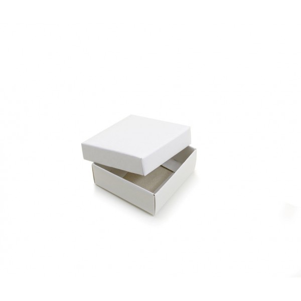 Ref 099 Branca - Caixa c/ Tampa Papel - 6x6x2,5 cm