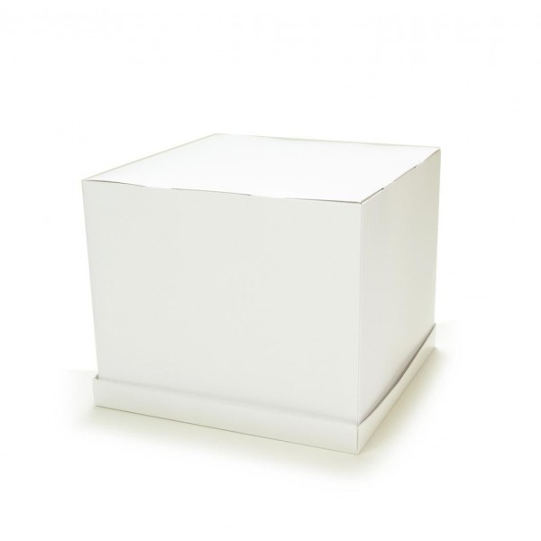 Ref 151 Branca - Caixa Torta / Bolo / Festa - 30,5x30,5x25 cm