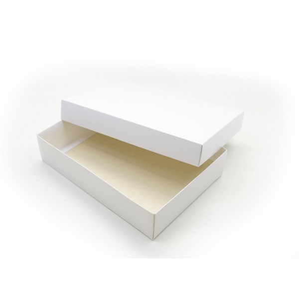 Ref 038 Branca - Caixa c/ tampa papel - 35x25x8 cm
