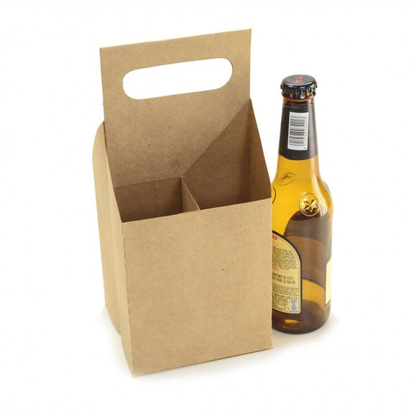 Ref 109 Kraft - Engradado 4 Cervejas Long Neck 355ml - 12x12x26,5 cm