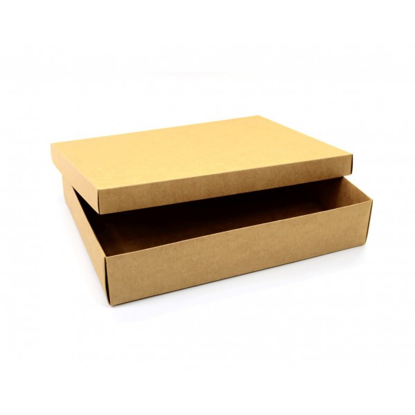 Ref 089 Kraft - Caixa c/ tampa papel - 40x29x8 cm