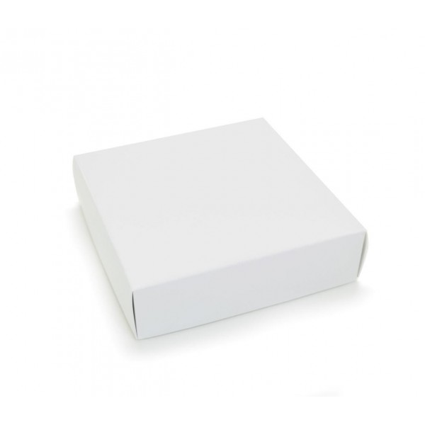 Ref 004 Branca - Caixa c/ tampa papel - 17,5x17,5x5 cm