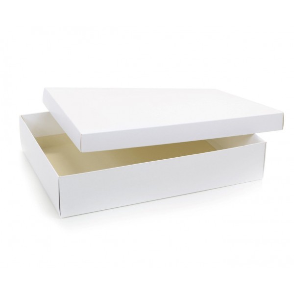 Ref 089 Branca - Caixa c/ tampa papel - 40x29x8 cm