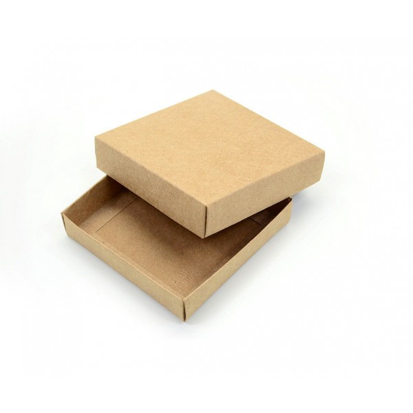 Ref 013 Kraft - Caixa Quadrada - 11x11x2,5 cm