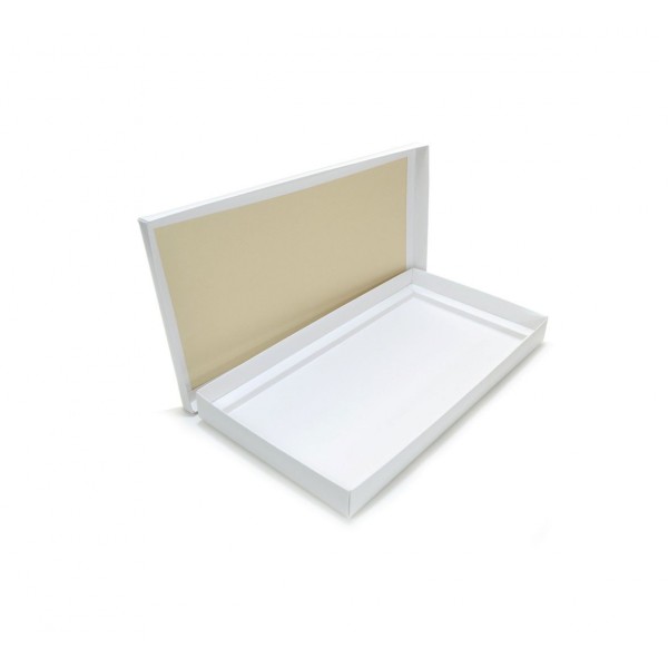 Ref 132 Branca - Caixa p/ 50 Brigadeiro Gourmet Pelotines - c/ tampa papel - 43x23x4 cm