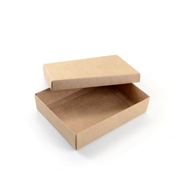 Ref 043 Kraft - Caixa c/ tampa papel - 17x13x4 cm