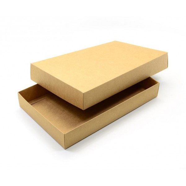 Ref 088 Kraft - Caixa c/ tampa papel - 37x23x5,5 cm