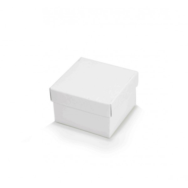 Ref 001 Branca - Caixa c/ Tampa Papel - 6x6x4 cm