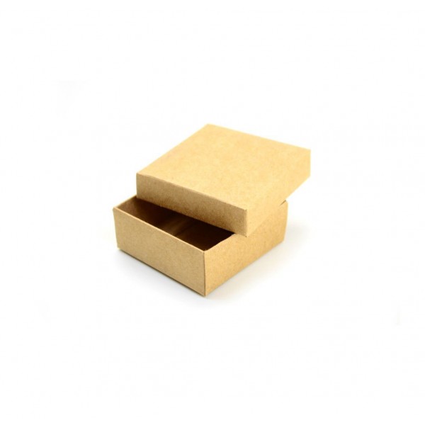 Ref 099 Kraft - Caixa c/ Tampa Papel - 6x6x2,5 cm