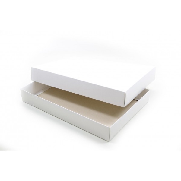 Ref 039 Branca - Caixa c/ tampa papel - 36x25,5x5 cm