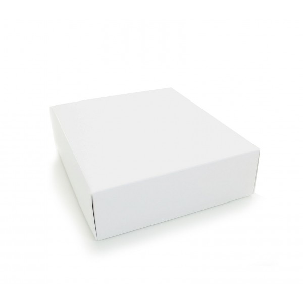 Ref 003 Branca - Caixa c/ tampa papel - 14x14x5 cm