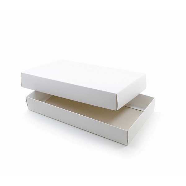 Ref 006 Branca - Caixa c/ tampa papel - 35x18x5 cm
