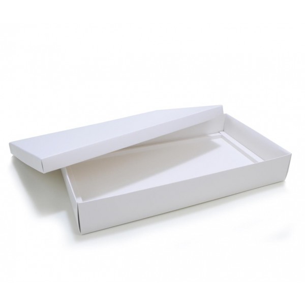 Ref 132 Branca Alta - Caixa p/ 50 Brigadeiro Gourmet Pelotines - c/ tampa papel - 43x23x6,5 cm